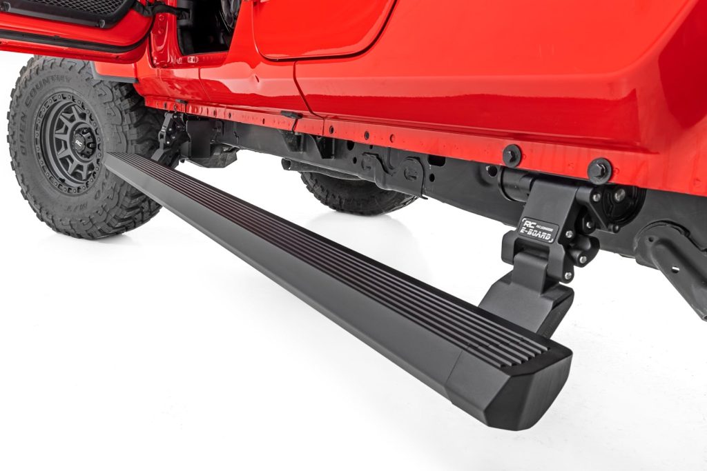Rough Country Power Running Boards Dual Electric Motor Jeep Gladiator JT 4WD (20-26)