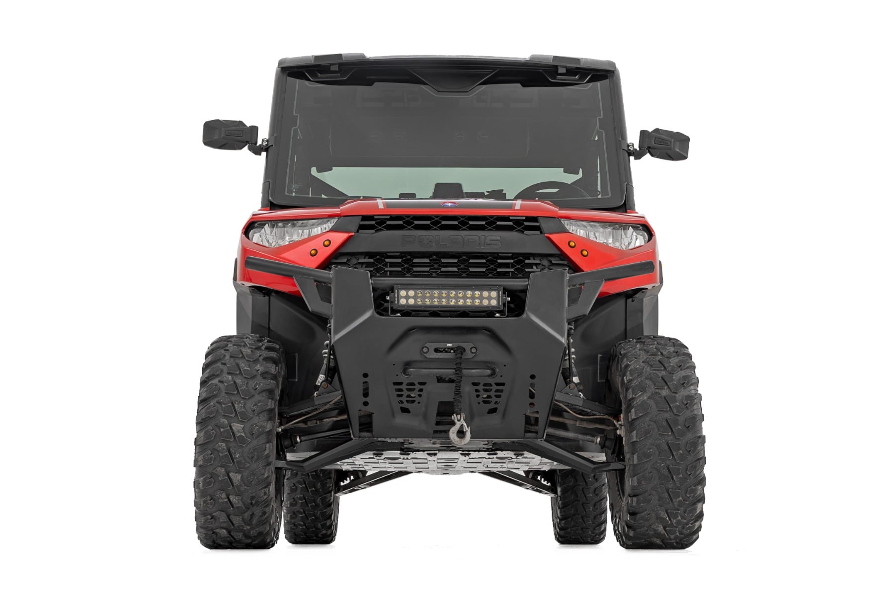 Rough Country Black Forged Alum High Clearance 2β³ Fwd Offset Control Arms w/Ball Joints Polaris Ranger 1000XP