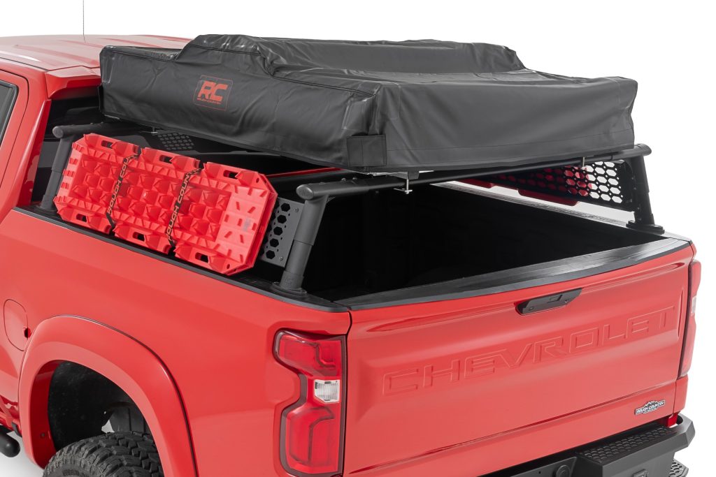 Rough Country Bed Rack Half Rack Aluminum Chevy Silverado 1500 2WD/4WD (2019-2026)