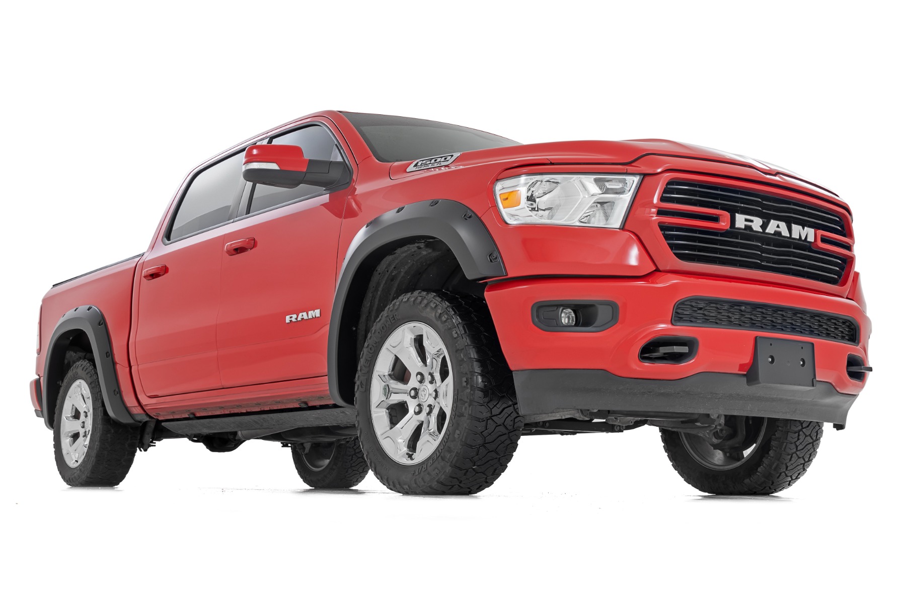 Rough Country Pocket Fender Flares PXR Brilliant Black Ram 1500 2WD/4WD (2019-2024)