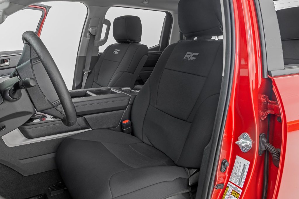 Rough Country Seat Covers No Rear Cup Holder Toyota Tundra 2WD/4WD (2022-2026)