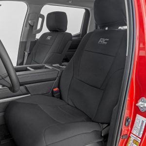 Rough Country Seat Covers No Rear Cup Holder Toyota Tundra 2WD/4WD (2022-2026)