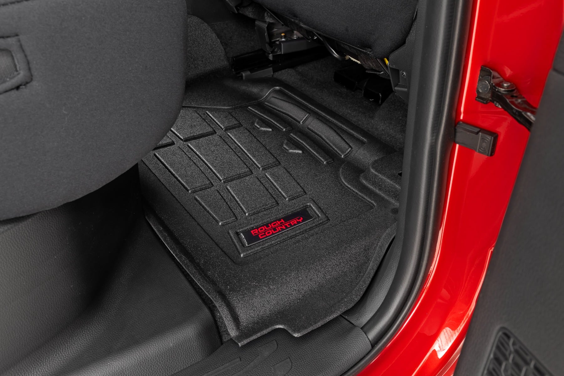 Rough Country Sure-Fit Floor Mats Front & Rear TRD PRO Double Cab Toyota Tacoma (24-26)