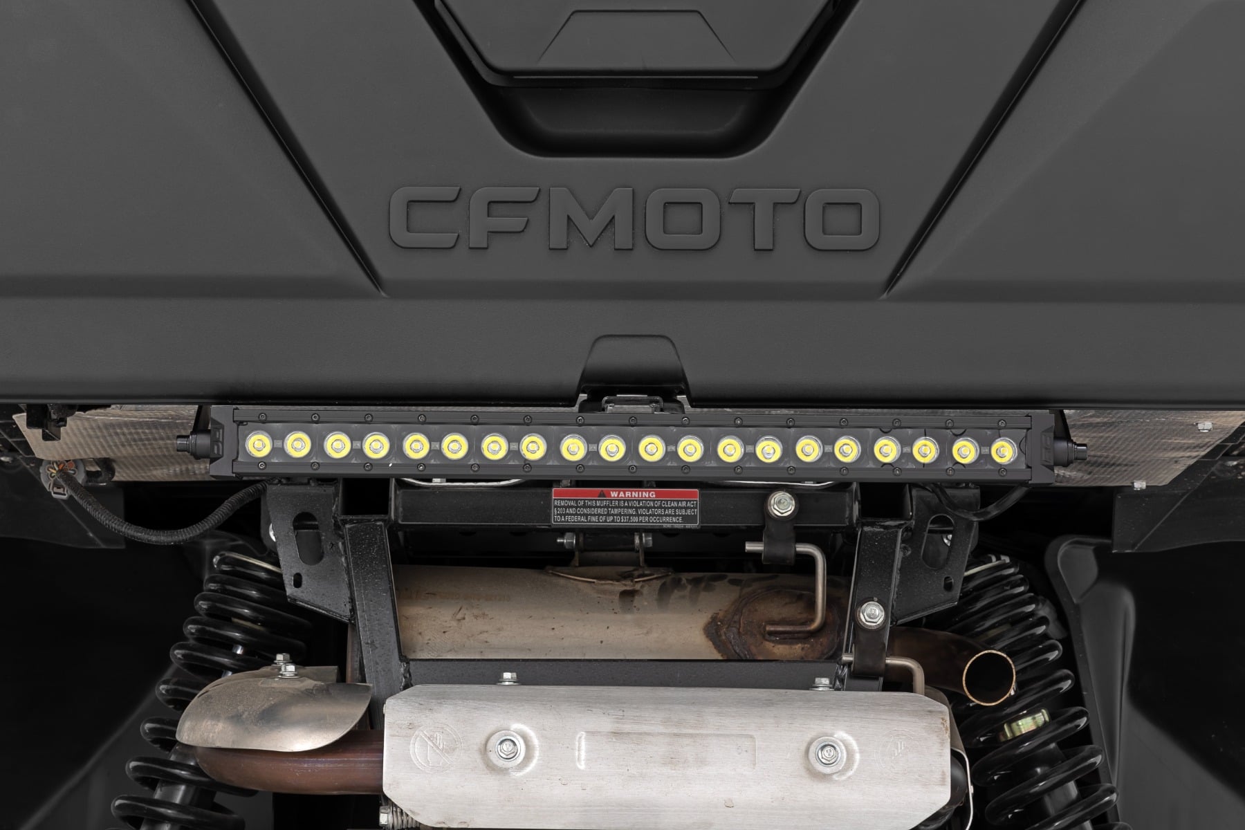Rough Country LED Light Kit Under Bed Mount 20β³ Black Single Row CFMOTO UFORCE 1000
