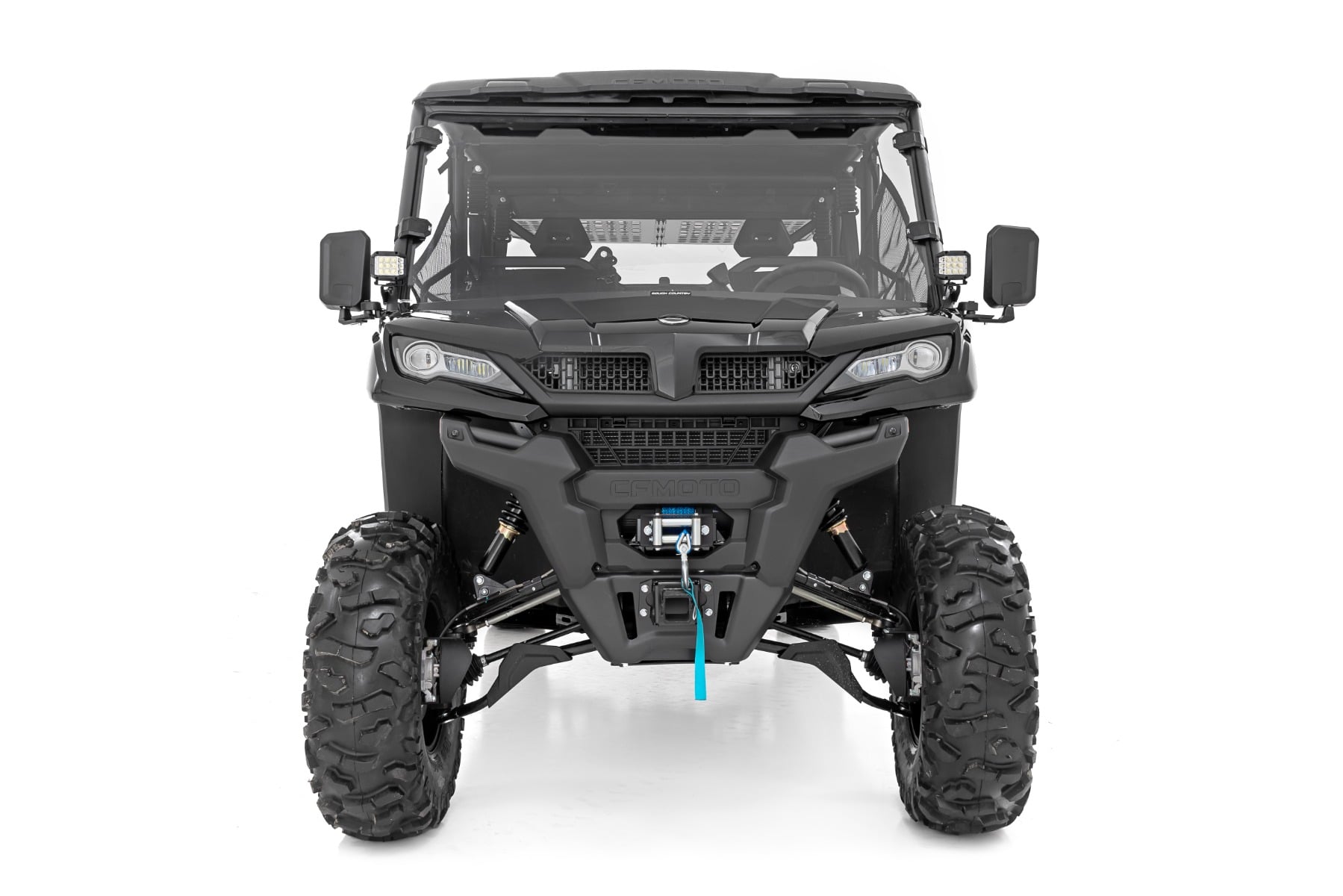 Rough Country LED Light Kit Cage Mount 2β³ Chrome Pair Wide Angle CFMOTO UFORCE 1000