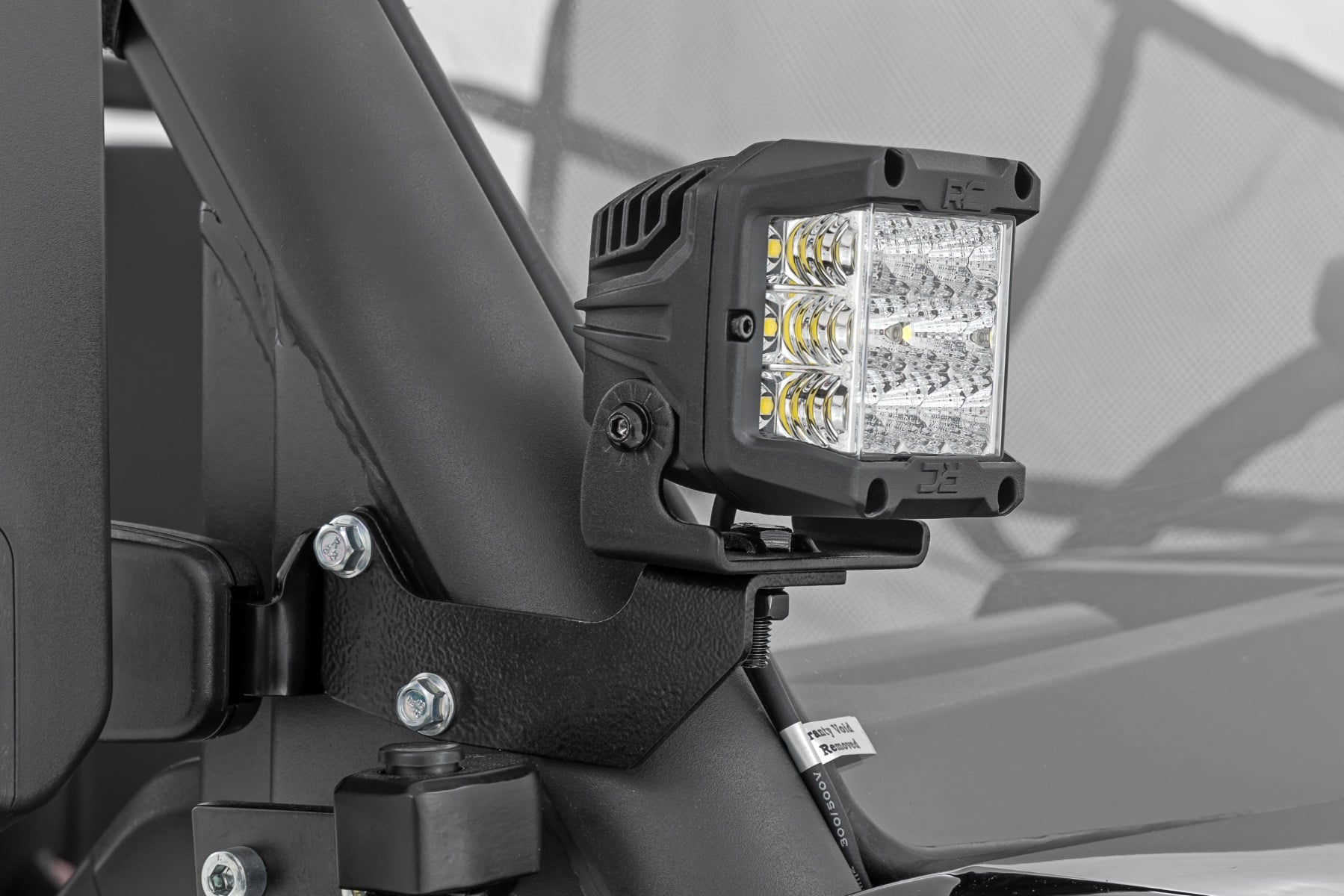 Rough Country LED Light Kit Cage Mount 2β³ Chrome Pair Wide Angle CFMOTO UFORCE 1000