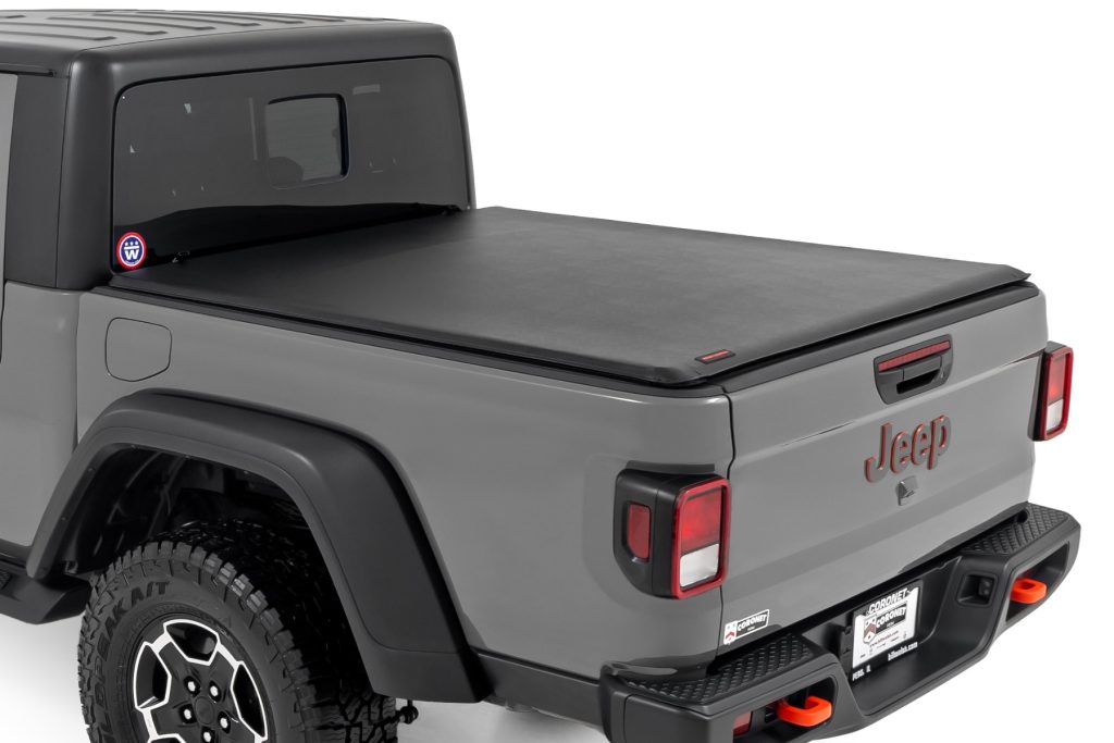 Rough Country Soft Roll Up Bed Cover 5 Bed Jeep Gladiator JT 4WD (2020-2026)