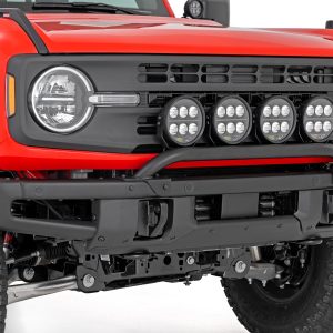 Rough Country Light Bar Mount 6.5 Inch Round LED (Quad) OE Modular Steel Ford Bronco (21-26)