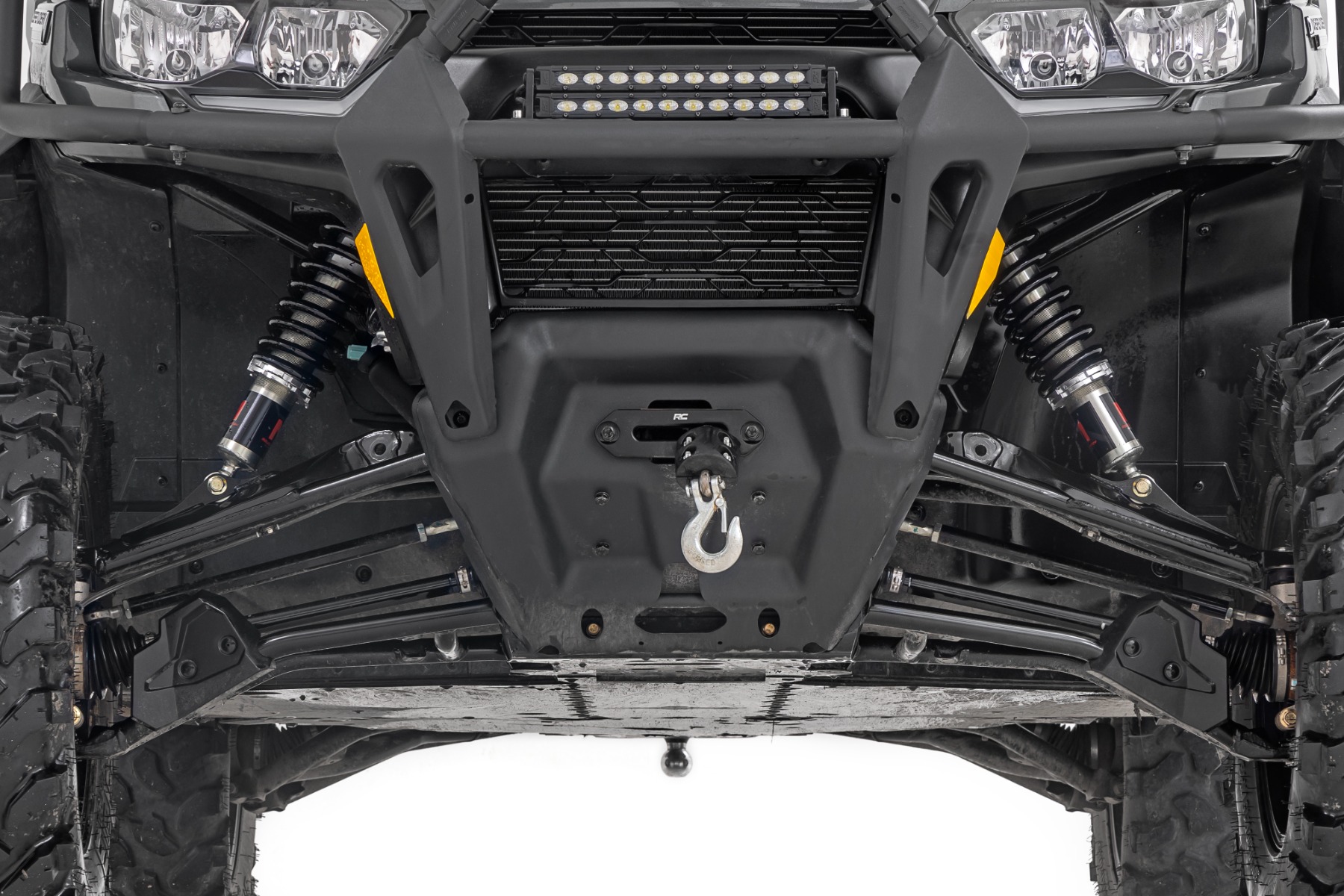 Rough Country M1 Front Coil Over Shocks Ride Height Adjust Can-Am Defender MAX HD10/PRO HD10