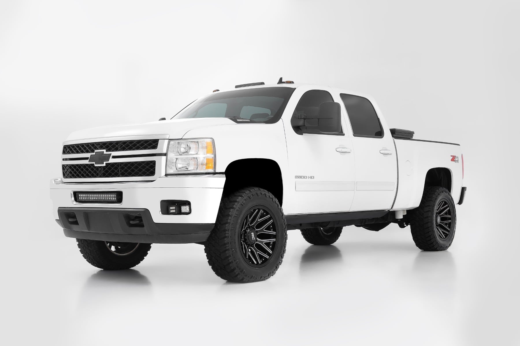 Rough Country 95 Series Wheel One-Piece Gloss Black Machined 20x10 8x180 -19mm