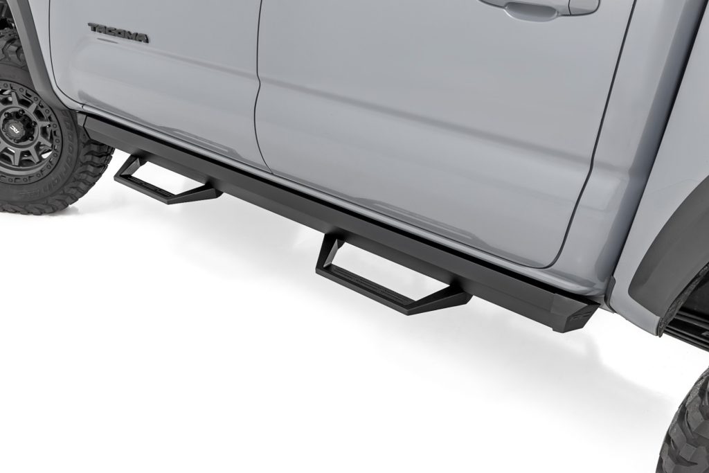 Rough Country SRL2 Adj Aluminum Step Double Cab Toyota Tacoma 2WD/4WD (2005-2023)