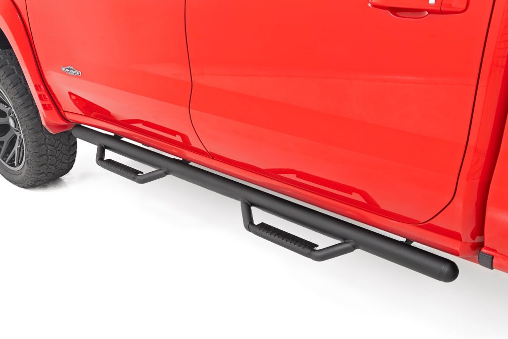 Rough Country Nerf Steps Cab Length Crew Cab Chevy/GMC 1500/2500HD/3500HD (19-26)