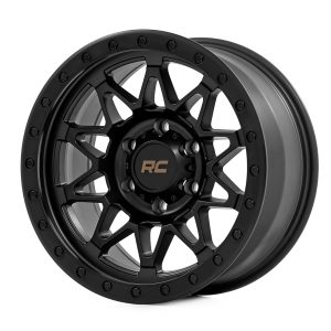 Rough Country 78 Series Wheel Simulated Beadlock Black 17x8.5 5x4.5 +0mm