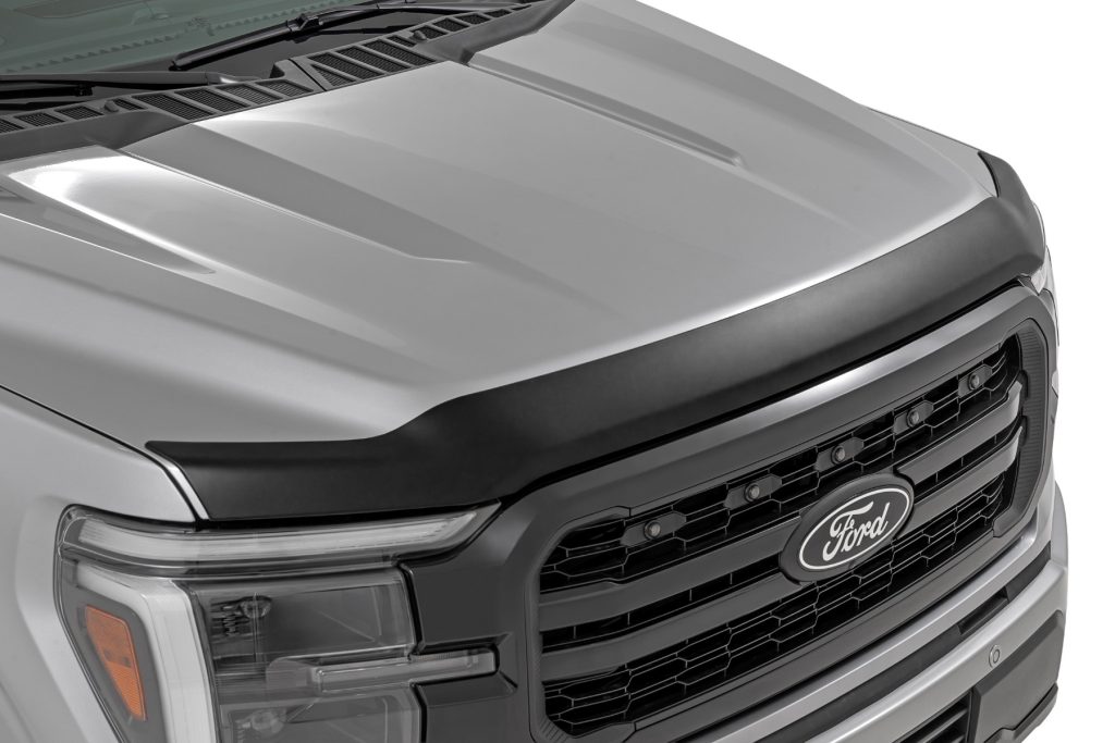 Rough Country Hood Protector Gloss Black Ford F-150 2WD/4WD (2021-2026)
