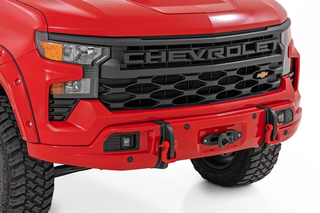 Rough Country Front FXS Bumper 12000S G7C Red Hot Chevy Silverado 1500 2WD/4WD (23-26)