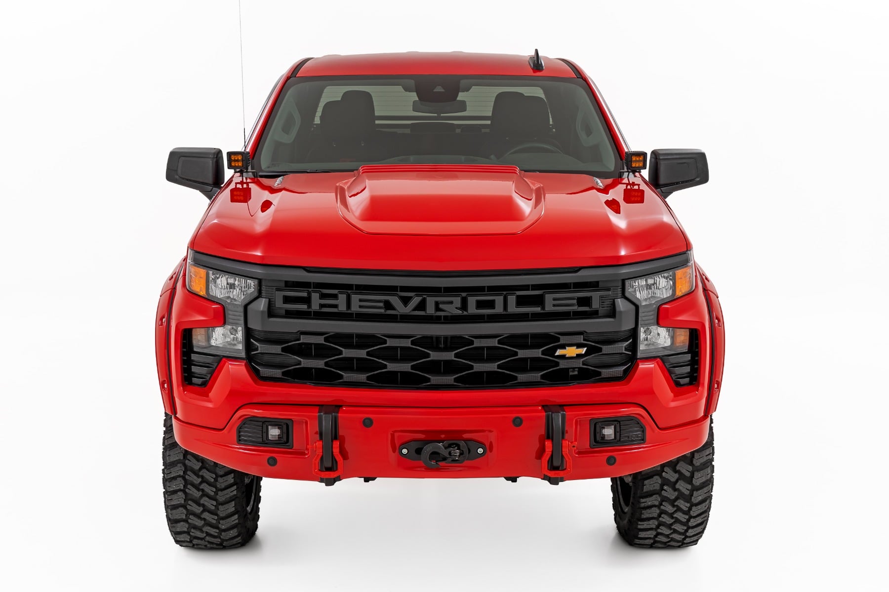 Rough Country Front FXS Bumper 12000S G7C Red Hot Chevy Silverado 1500 2WD/4WD (23-26)