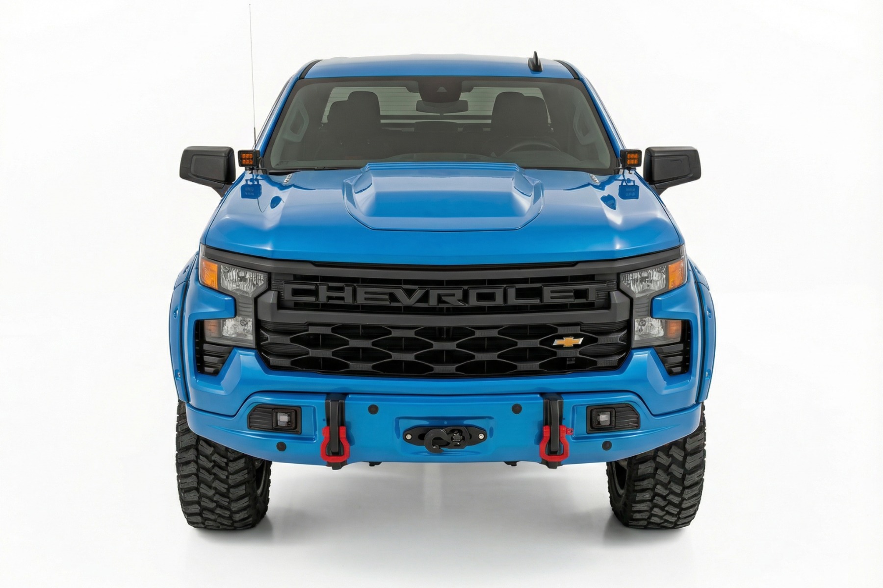 Rough Country Front FXS Bumper 12000S GLT Glacier Blue Chevy Silverado 1500 (23-26)