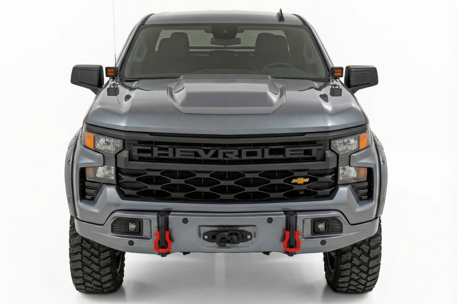 Rough Country Front FXS Bumper 12000S GXD Sterling Grey Metallic Chevy Silverado 1500 (23-26)