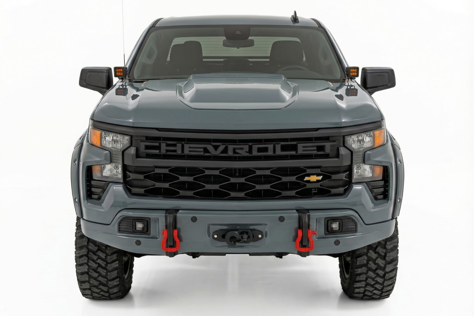 Rough Country Front FXS Bumper 12000S GBD Cypress Gray Chevy Silverado 1500 (23-26)