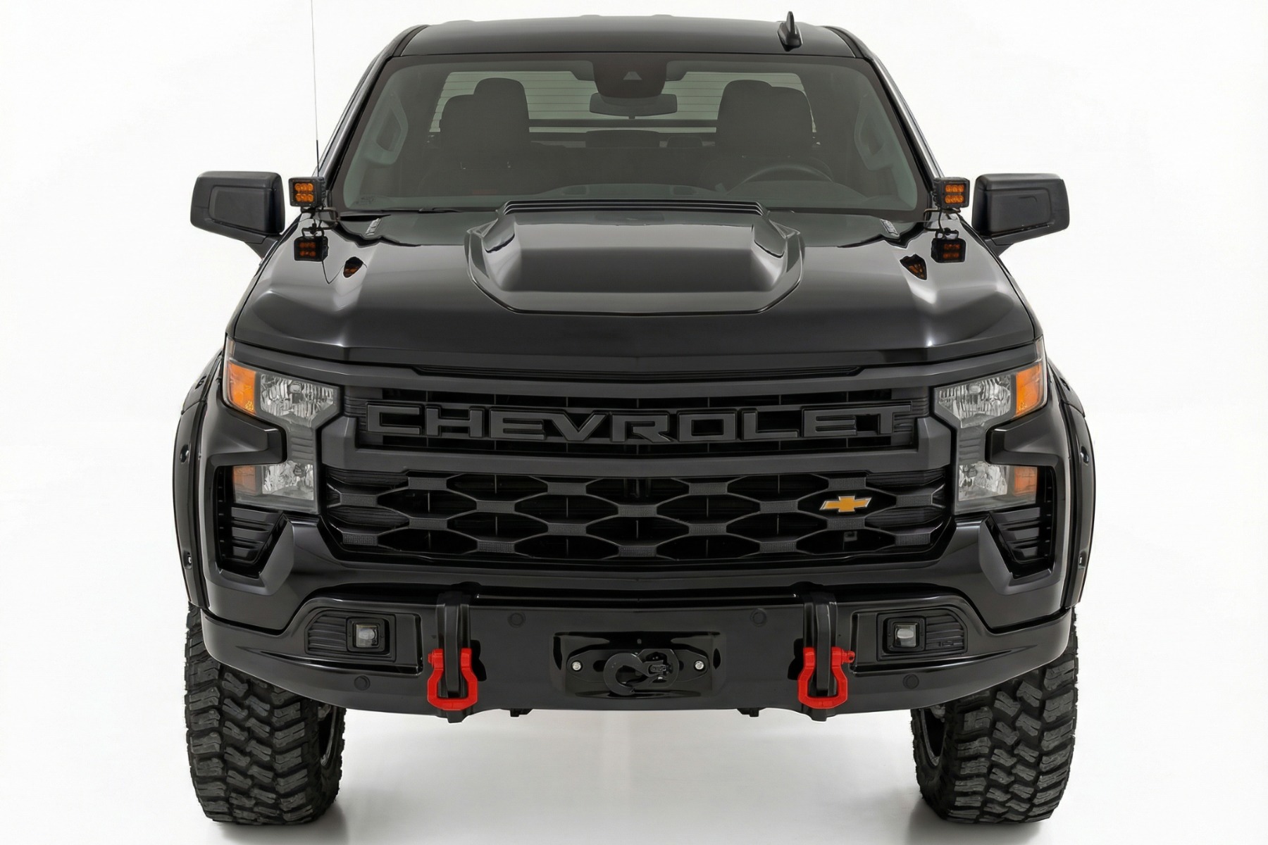Rough Country Front FXS Bumper 12000S GB8 Mosaic Black Chevy Silverado 1500 (23-26)