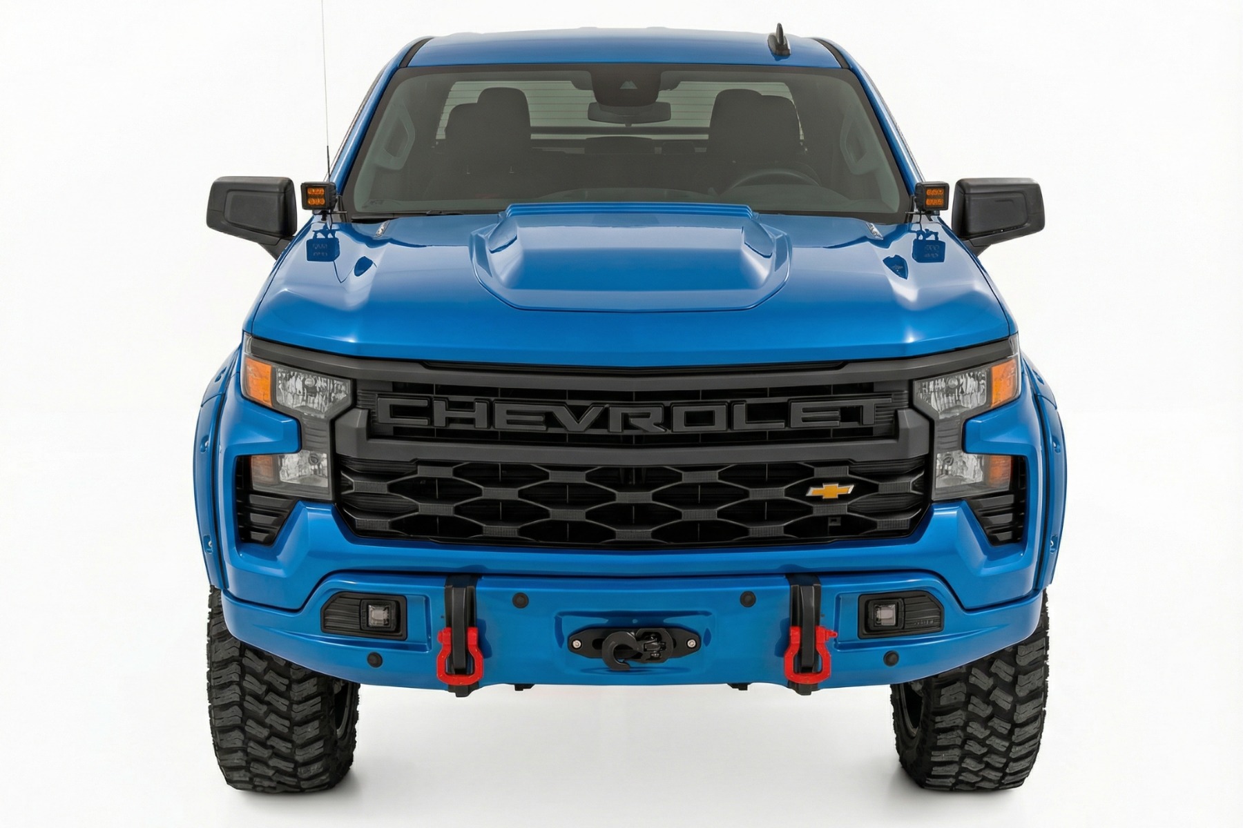 Rough Country Front FXS Bumper 12000S GA0 North Sky Blue Chevy Silverado 1500 (23-26)