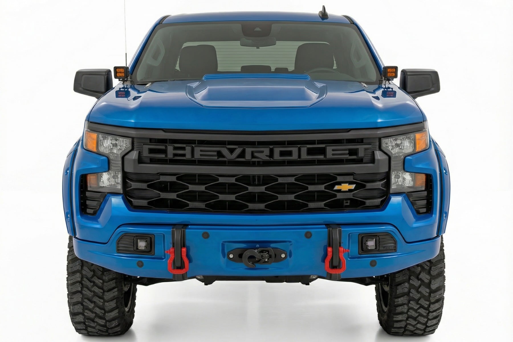 Rough Country Front FXS Bumper 12000S GJV Riptide Blue Chevy Silverado 1500 (23-26)