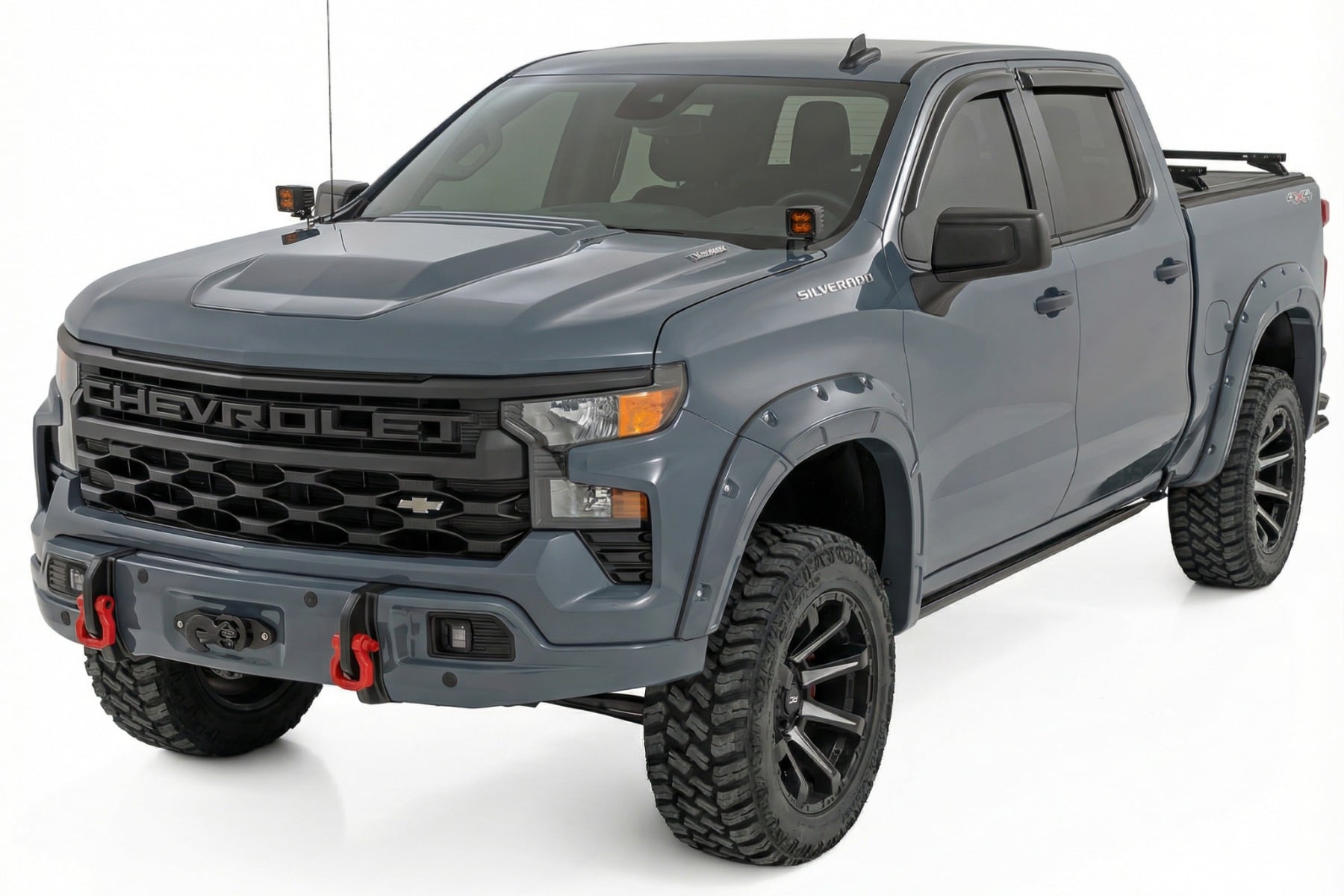 Rough Country Front FXS Bumper 12000S GNO Slate Gray Chevy Silverado 1500 (23-26)