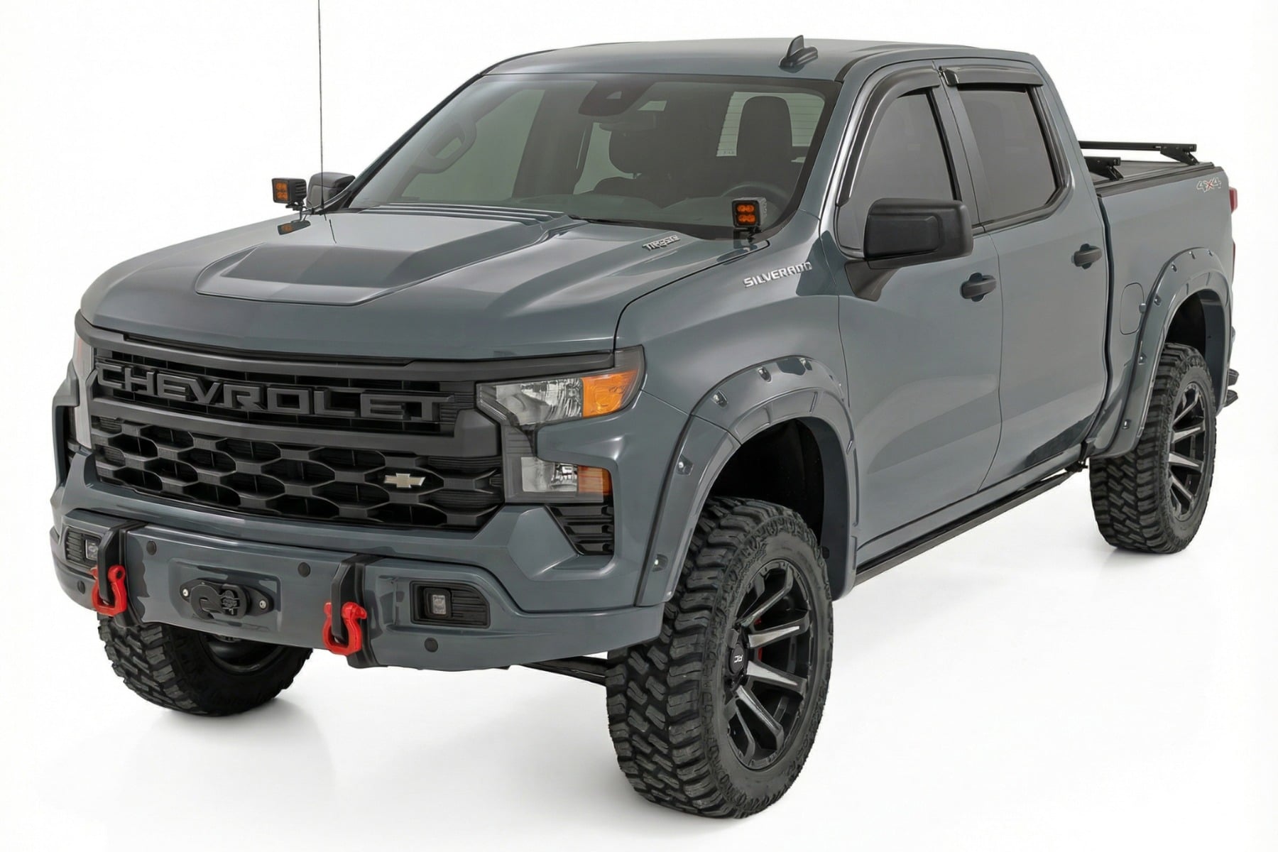 Rough Country Front FXS Bumper 12000S GBD Cypress Gray Chevy Silverado 1500 (23-26)