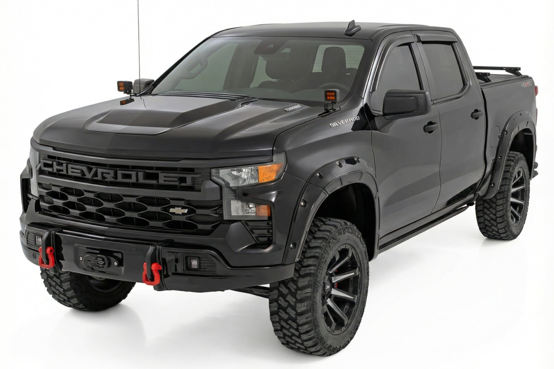 Rough Country Front FXS Bumper 12000S GB8 Mosaic Black Chevy Silverado 1500 (23-26)
