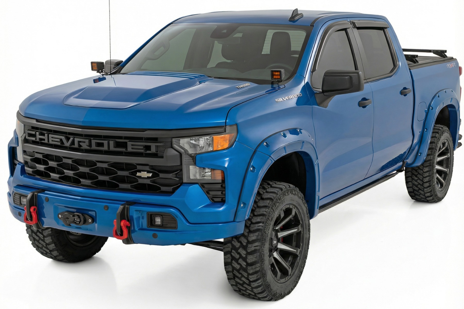 Rough Country Front FXS Bumper 12000S GA0 North Sky Blue Chevy Silverado 1500 (23-26)