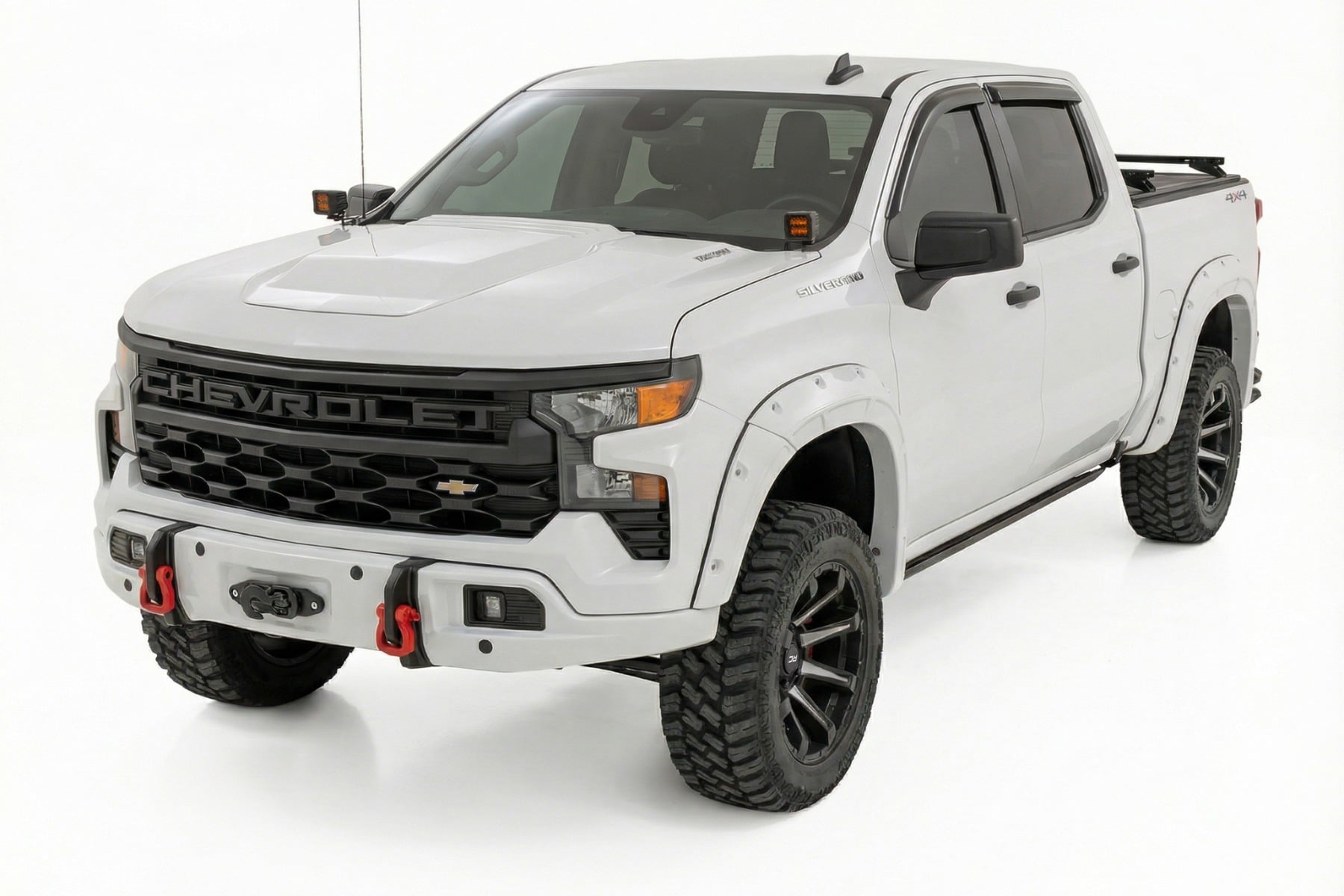 Rough Country Front FXS Bumper 12000S GAZ Summit White Chevy Silverado 1500 (23-26)