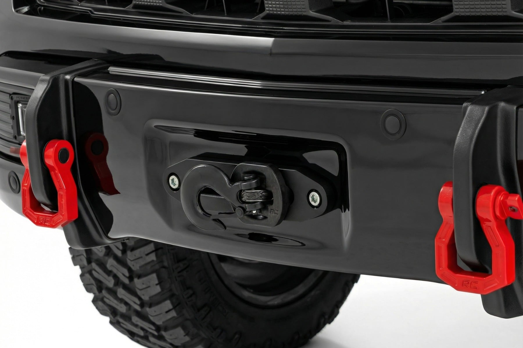 Rough Country Front FXS Bumper 12000S GBA Black Chevy Silverado 1500 2WD/4WD (23-26)
