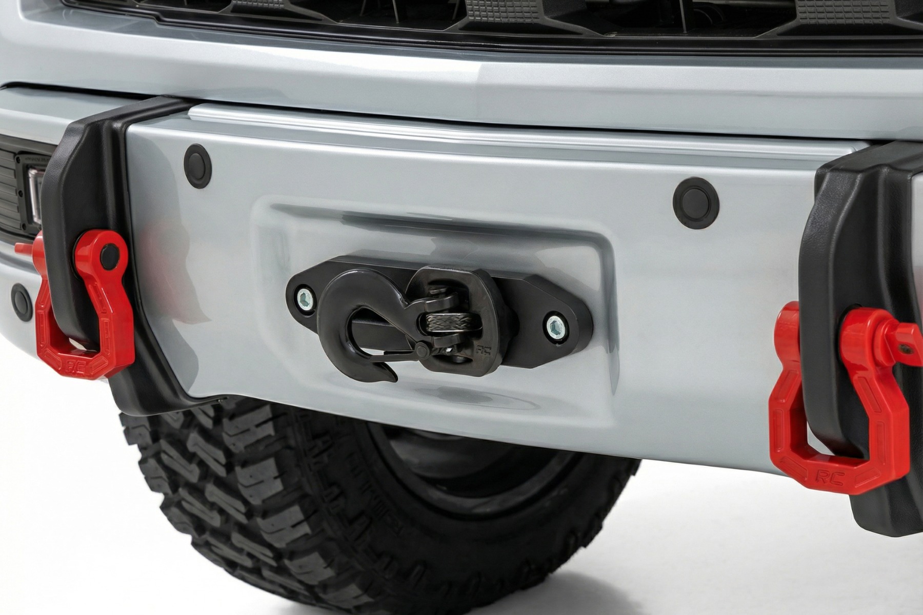 Rough Country Front FXS Bumper 12000S GAN Silver Ice Metallic Chevy Silverado 1500 (23-26)