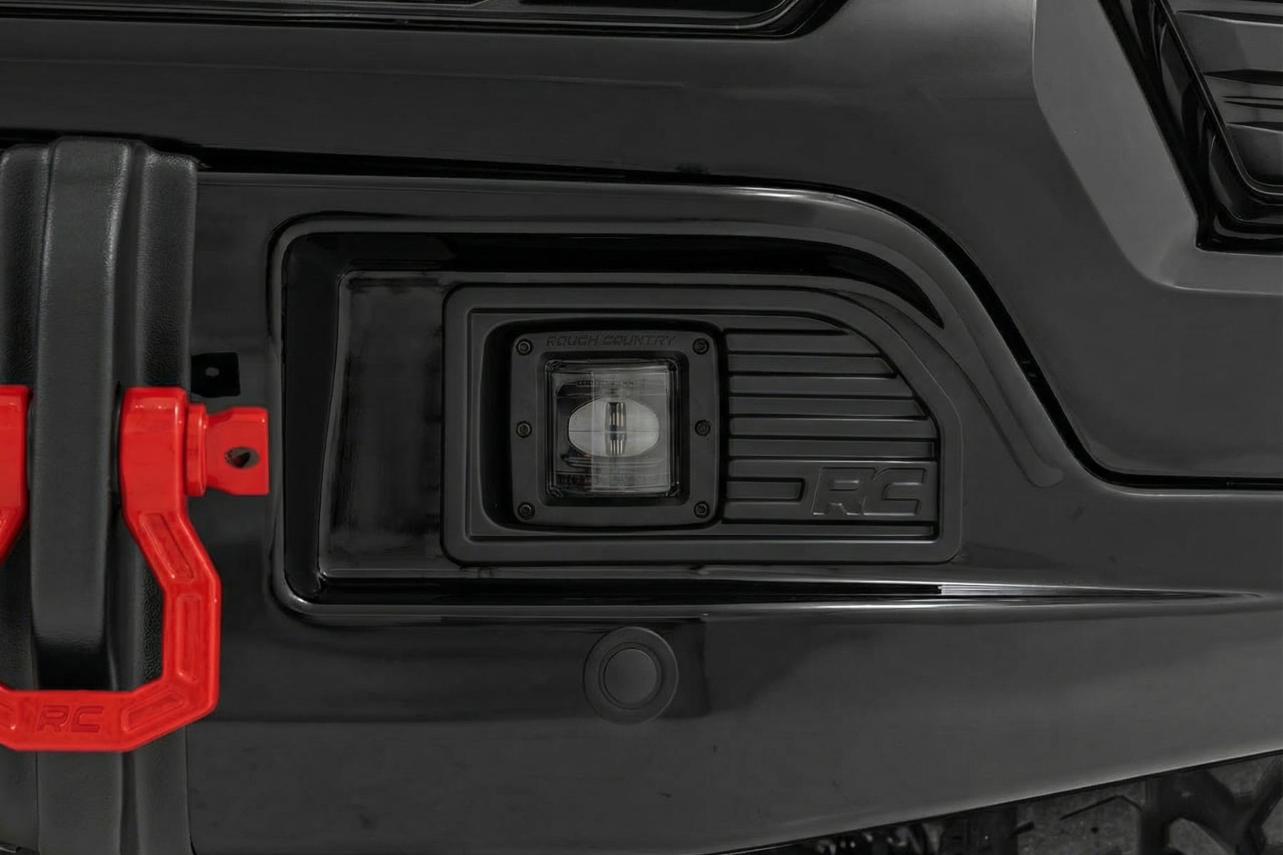 Rough Country Front FXS Bumper 12000S GBA Black Chevy Silverado 1500 2WD/4WD (23-26)
