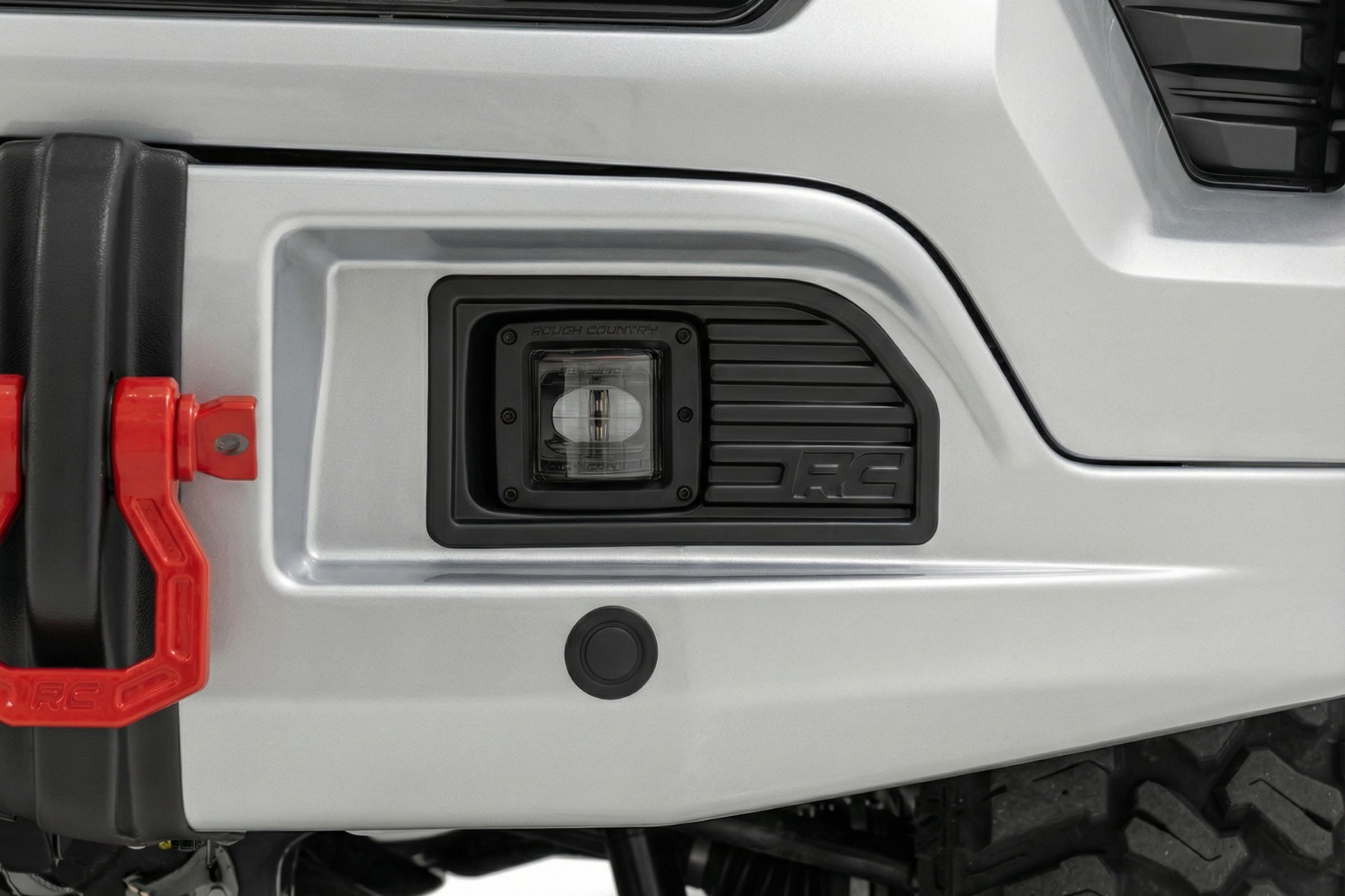 Rough Country Front FXS Bumper 12000S GAN Silver Ice Metallic Chevy Silverado 1500 (23-26)