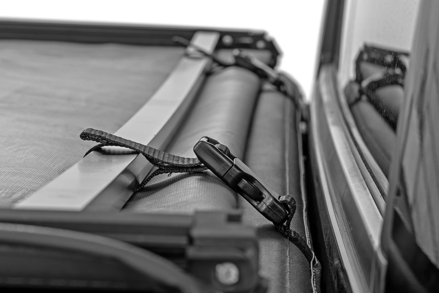 Rough Country Soft Tri-Fold Bed Cover With & W/O OE Rails 6β7β³ Bed Toyota Tundra (22-26)