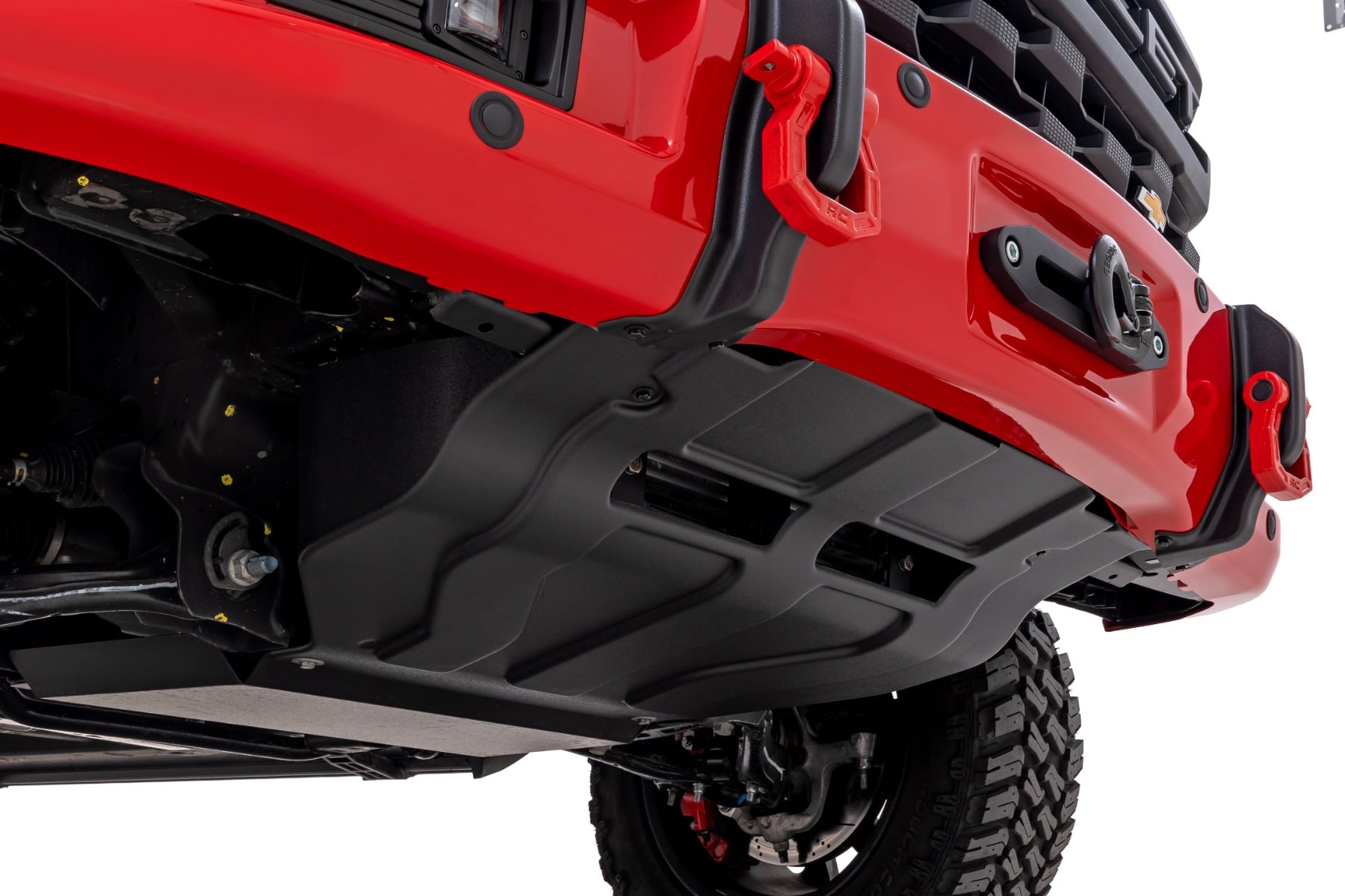 Rough Country Front FXS Bumper 12000S G7C Red Hot Chevy Silverado 1500 2WD/4WD (23-26)