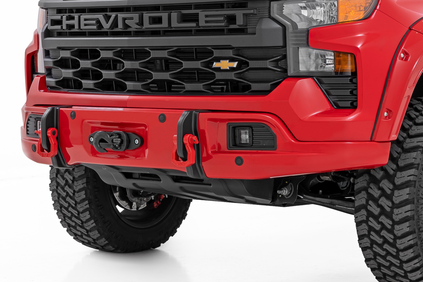 Rough Country Front FXS Bumper 12000S G7C Red Hot Chevy Silverado 1500 2WD/4WD (23-26)
