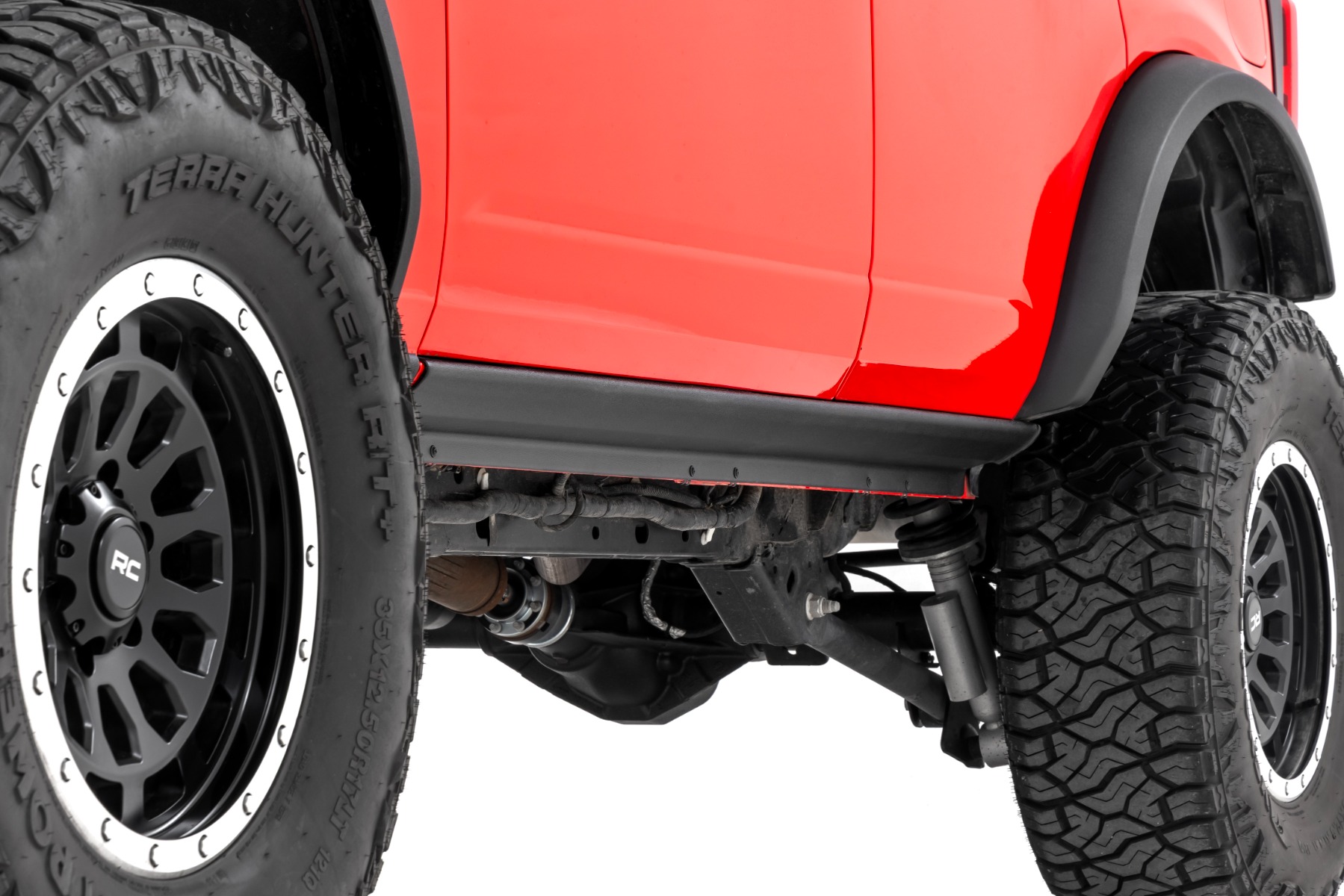 Rough Country Trail Cladding Rocker Sill Plates 4-Door Ford Bronco 4WD (2021-2026)