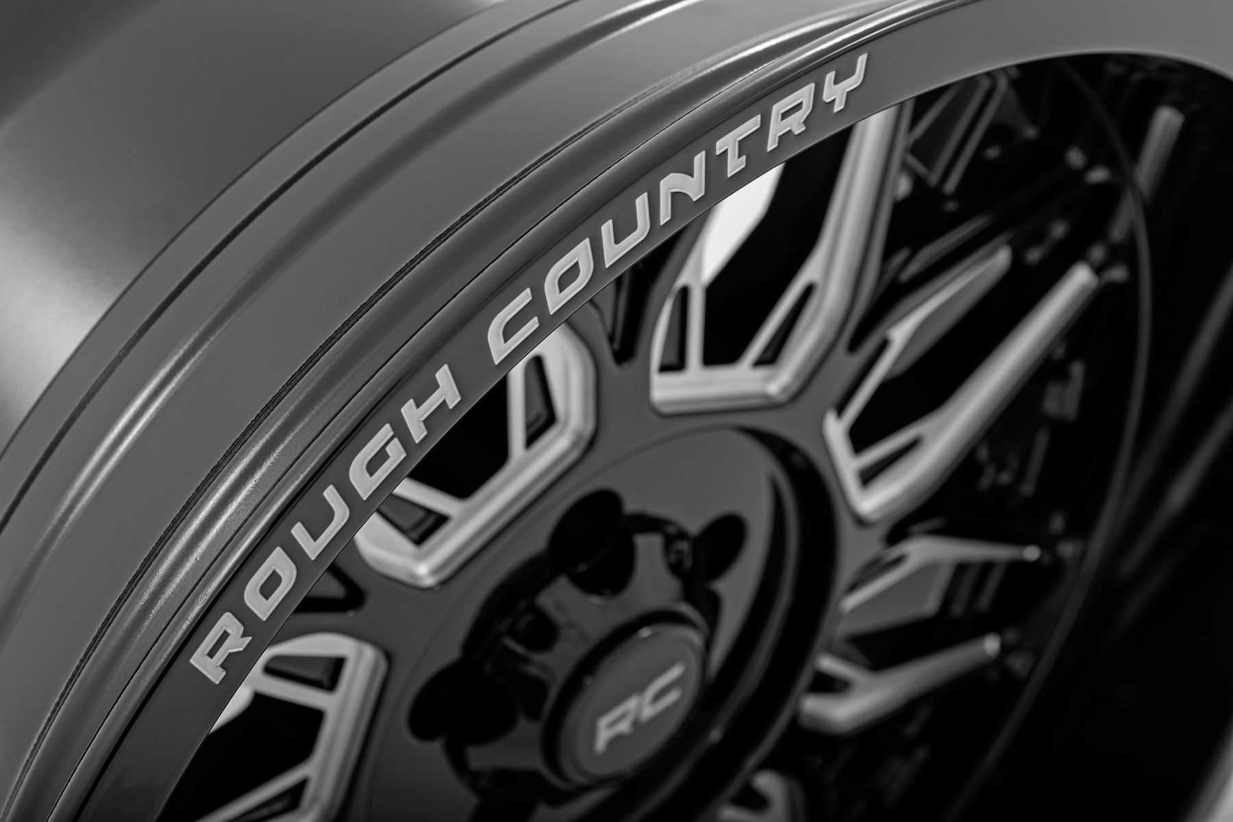 Rough Country 86 Series Wheel One-Piece Gloss Black 20x10 8x170 -19mm