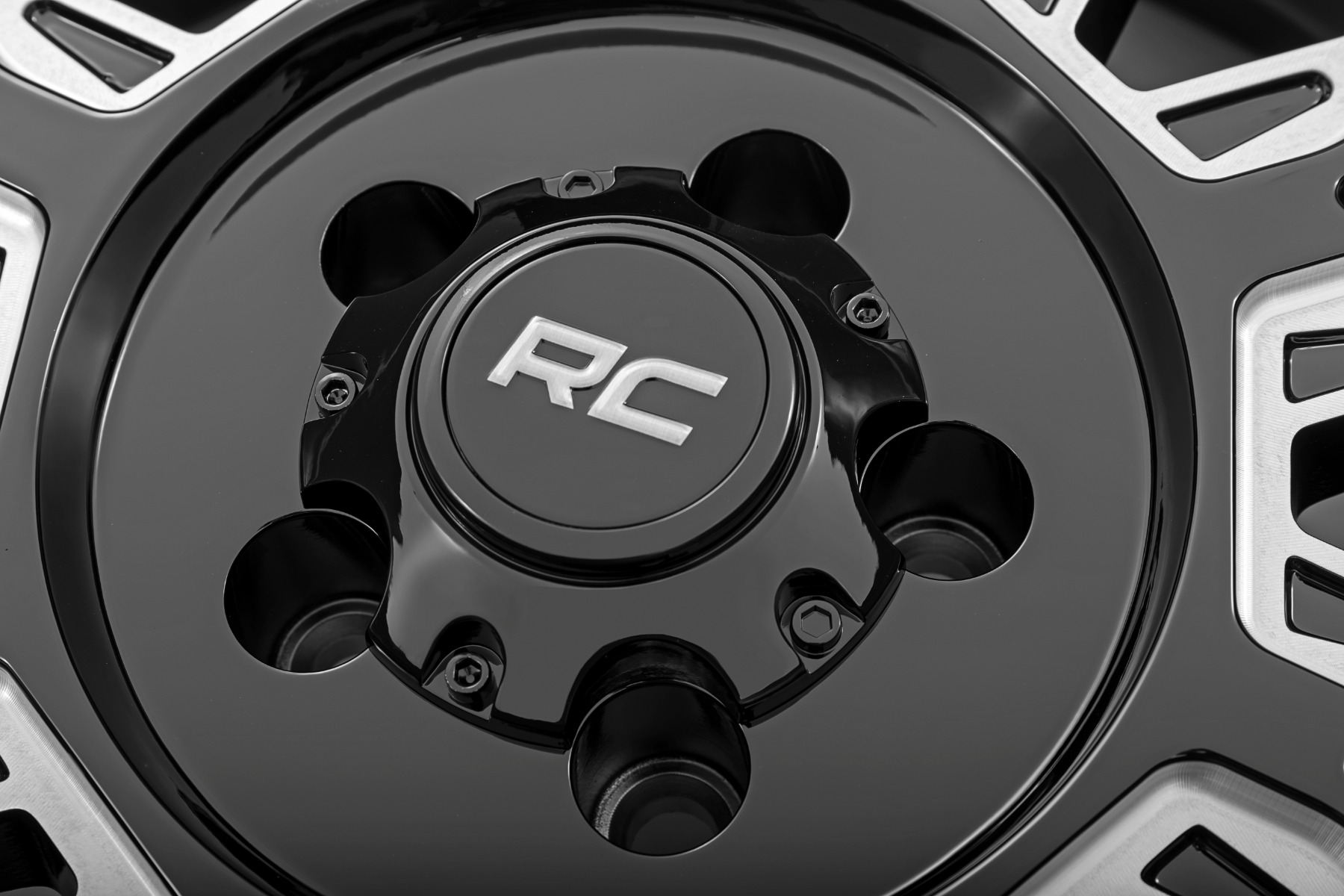 Rough Country 86 Series Wheel One-Piece Gloss Black 20x10 8x170 -19mm
