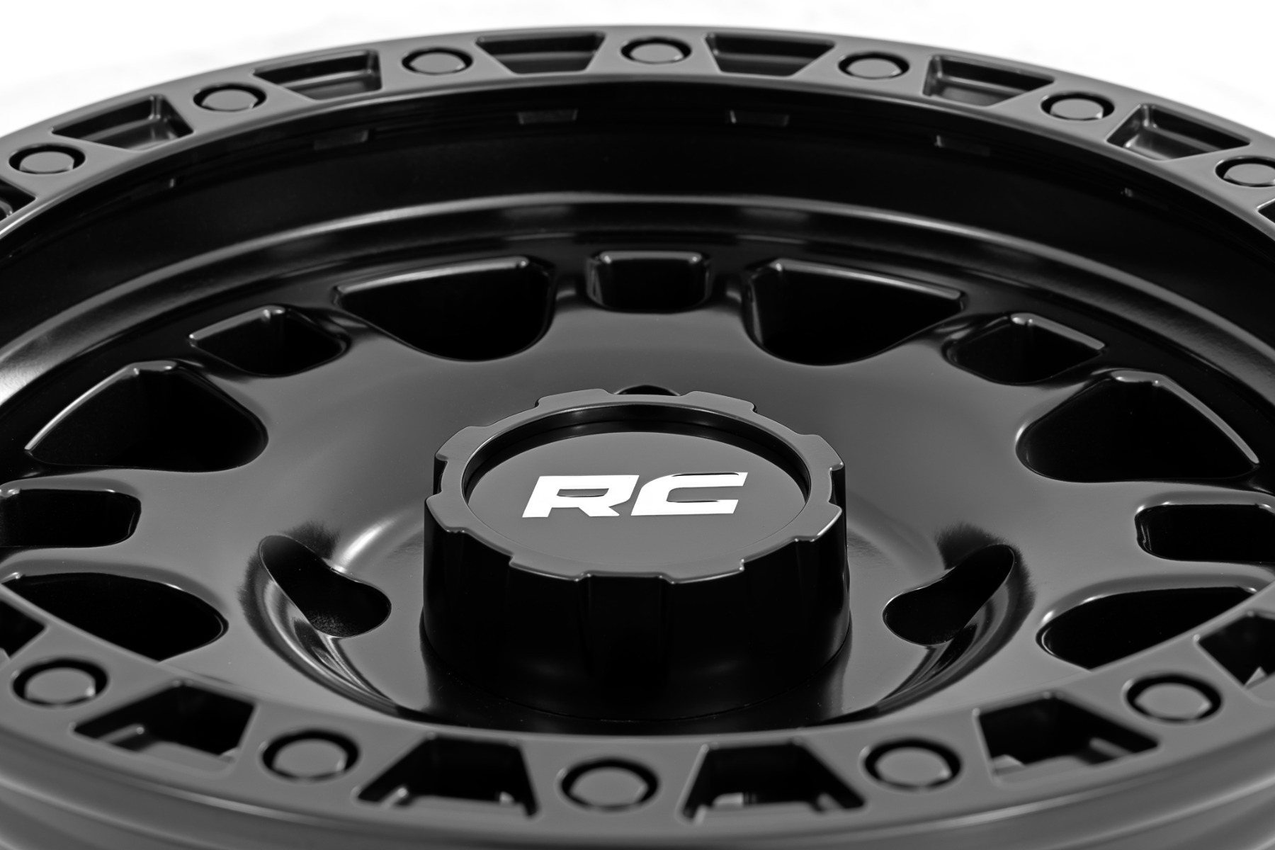 Rough Country 82 Series Wheel UTV Semi Gloss Black 15x7 5x4.5 +10mm