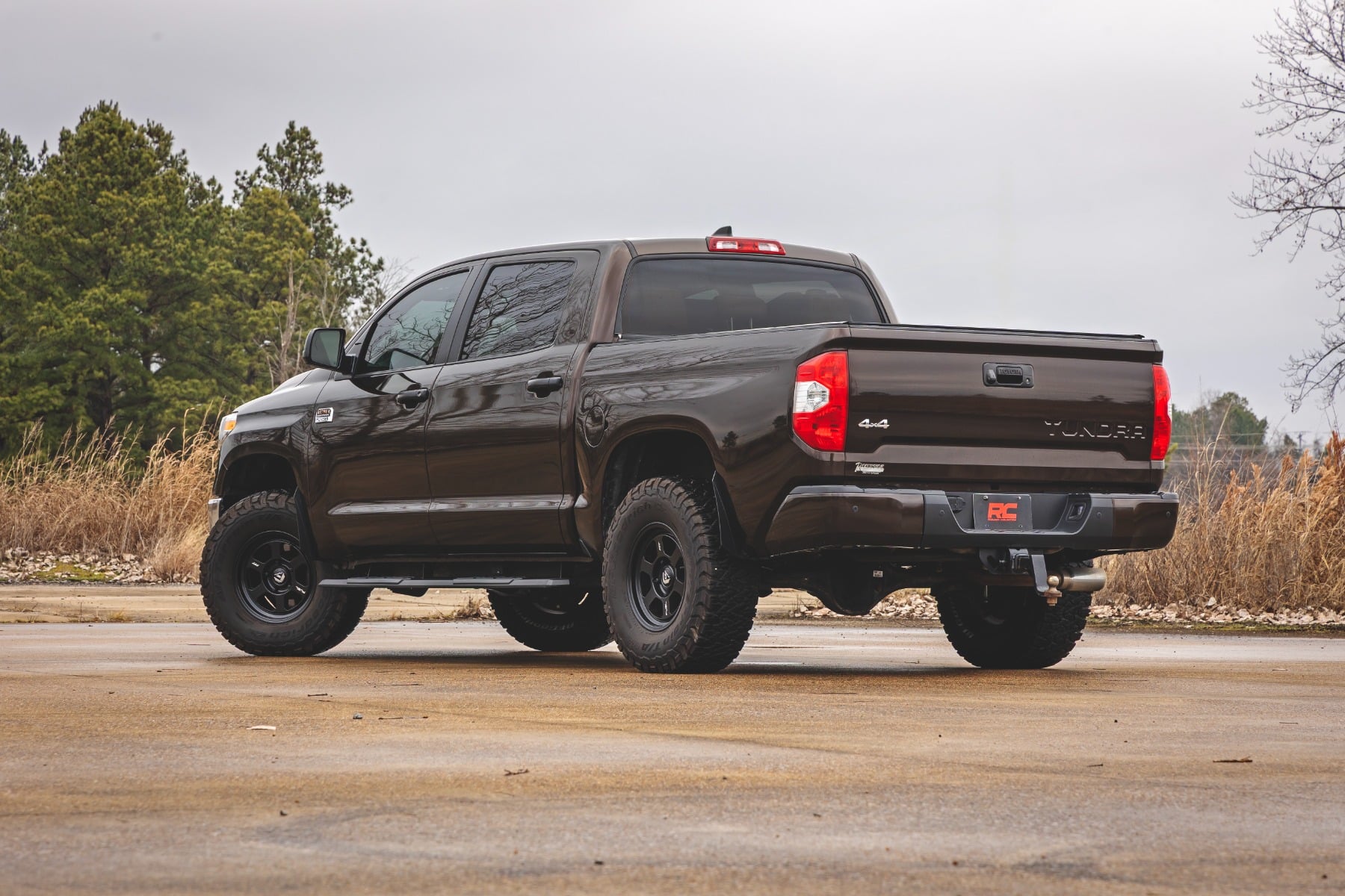 Rough Country TR2 Running Boards CrewMax Toyota Tundra 2WD/4WD (2007-2021)