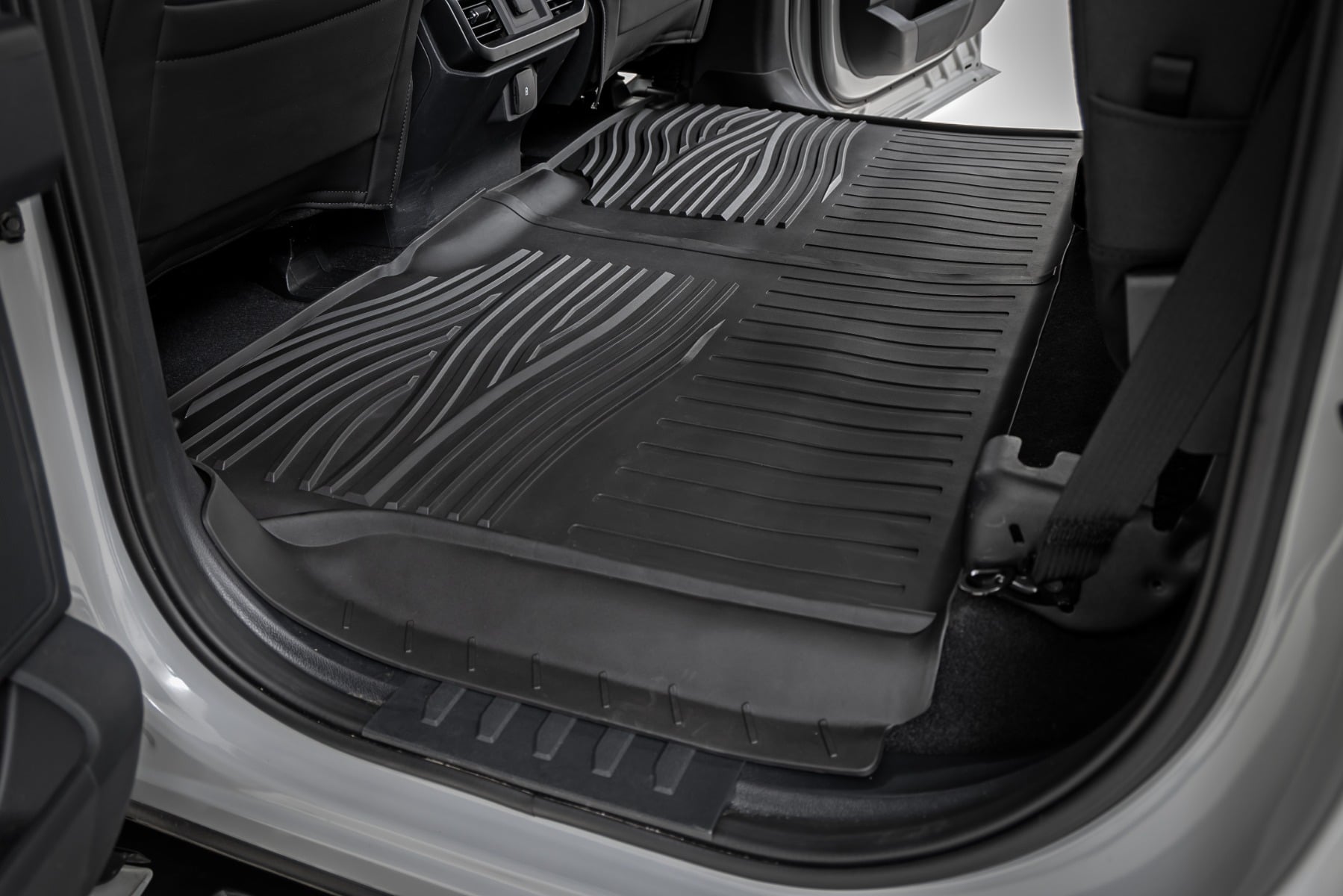 Rough Country Flex-Fit Floor Mats FR & RR Ford F-150 (15-26)/F-150 Lightning (22-26)/Raptor (17-26)