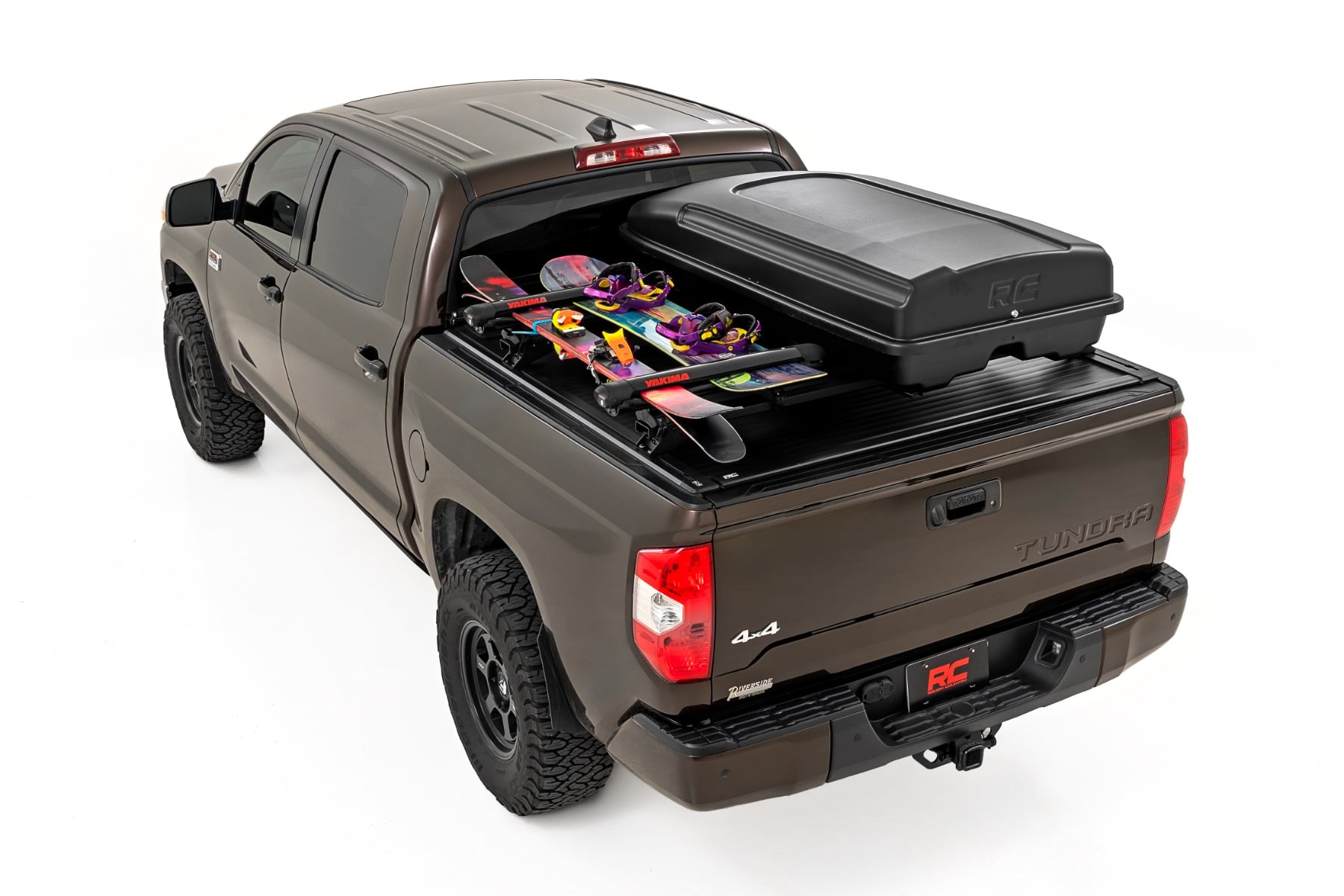 Rough Country Rooftop Cargo Box Hard Shell Strut Assisted 14.5 Cu. Ft. Storage