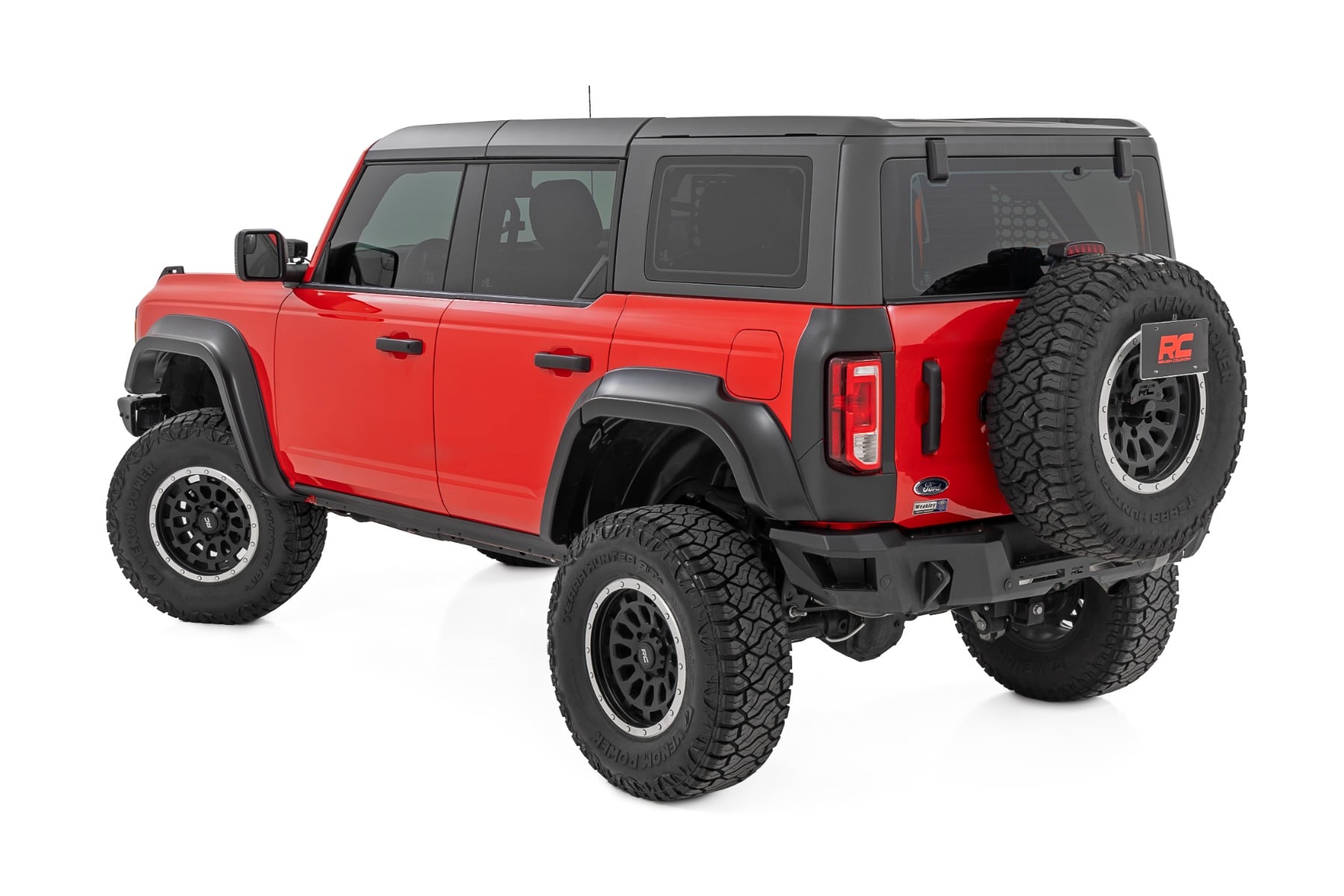 Rough Country Fender Flares M7 Carbonized Gray Ford Bronco 4WD (2021-2026)