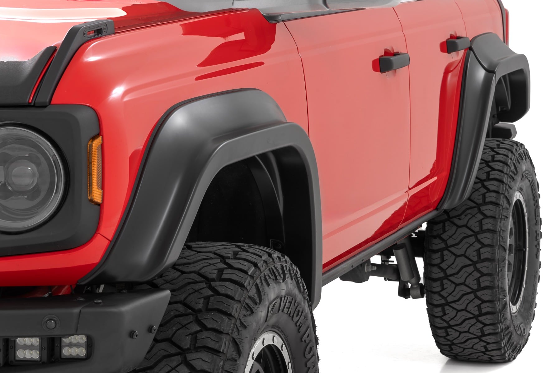Rough Country Fender Flares JS Iconic Siver Ford Bronco 4WD (2021-2026)