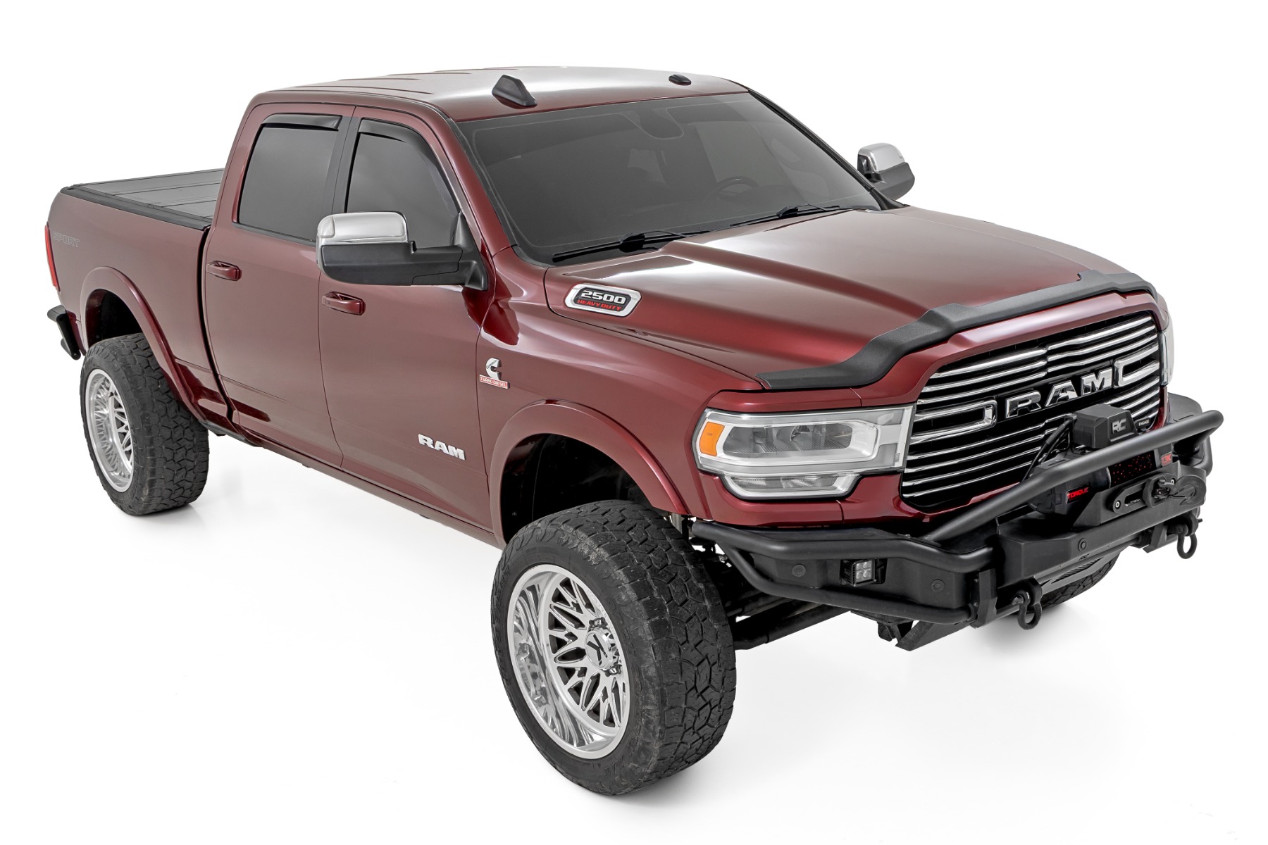 Rough Country Hood Protector Gloss Black Ram 2500/3500 2WD/4WD (2019-2026)