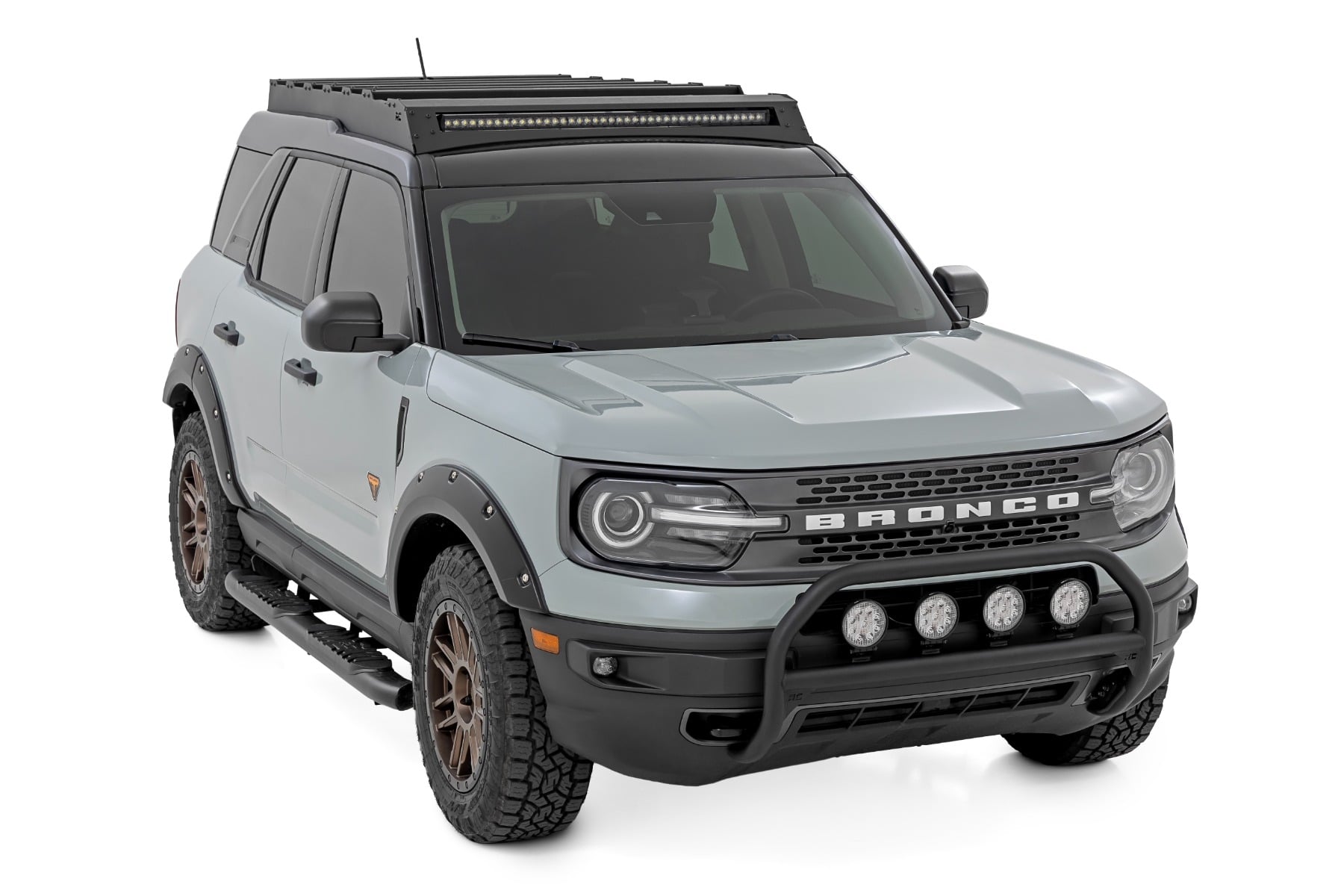 Rough Country Nudge Bar w/ Tow Hooks Ford Bronco Sport 4WD (2021-2024)