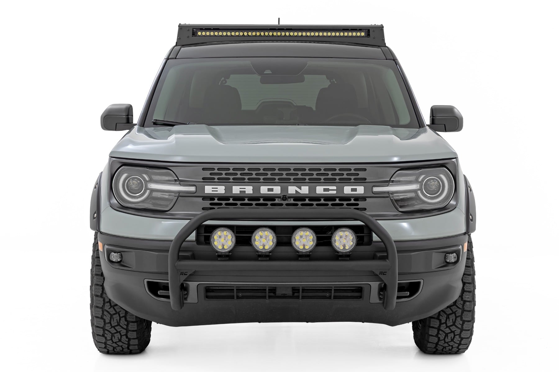 Rough Country Nudge Bar w/ Tow Hooks Ford Bronco Sport 4WD (2021-2024)